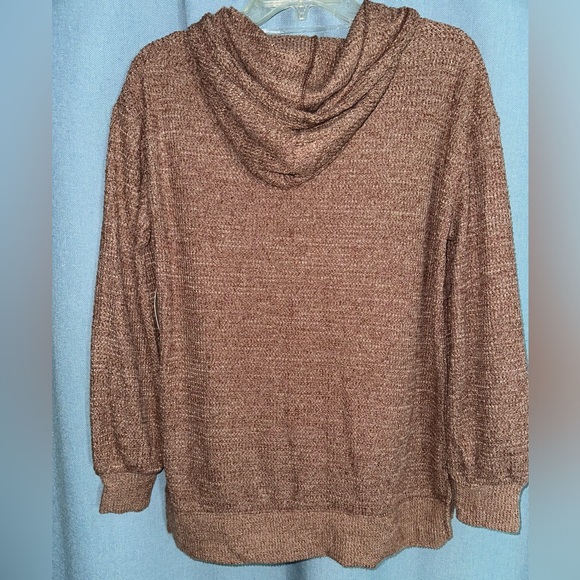 Juniors SO Cozy Tunic Hoodie- Mocha Froth - Picture 6 of 8